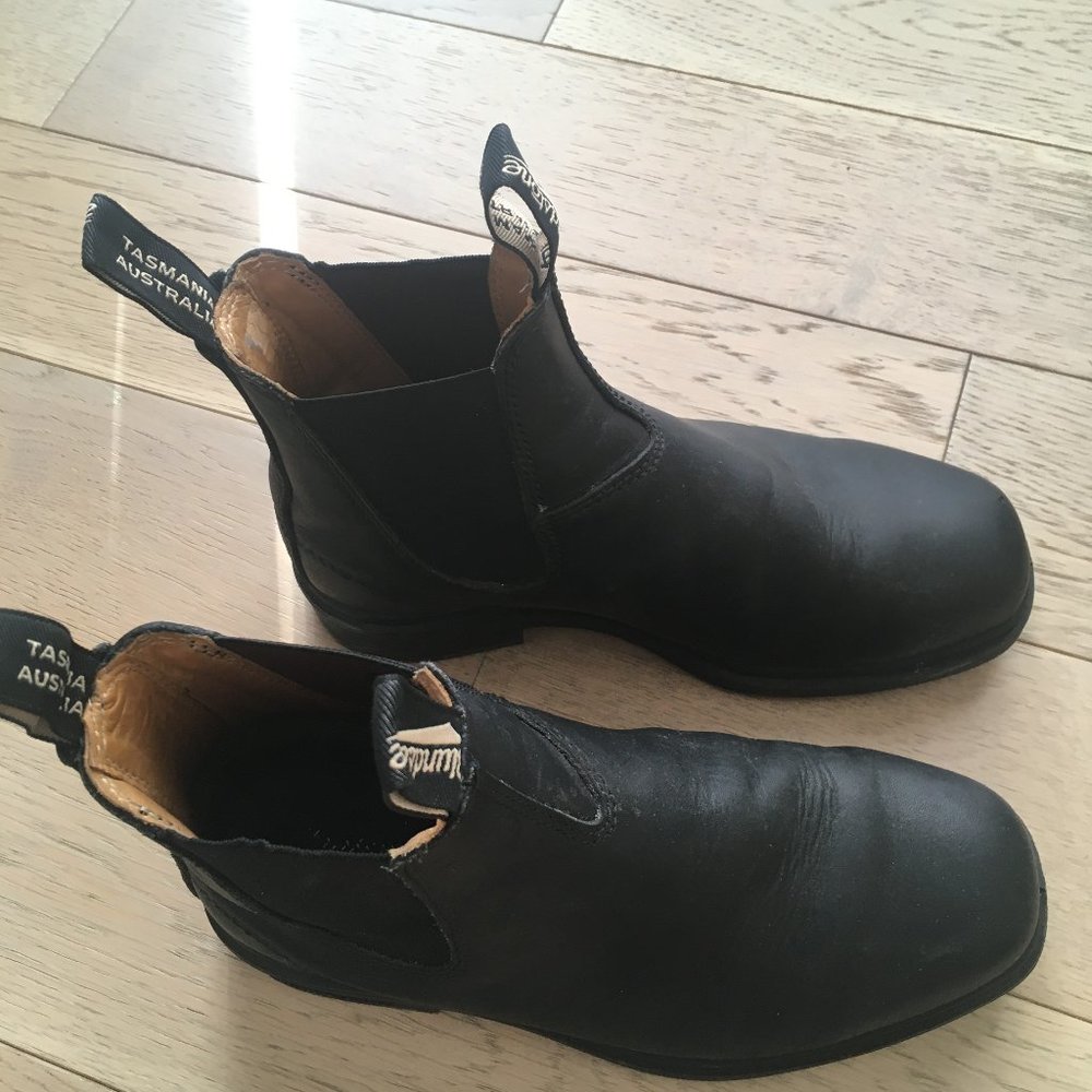 Blundstone chisel toe, black, women's 7.5 US